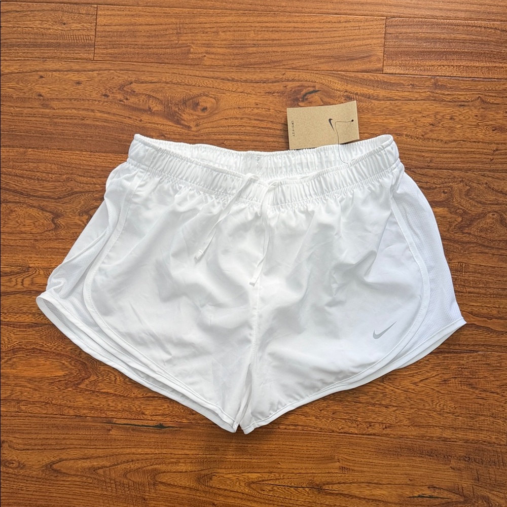 Nike Women's Dri Fit White Athletic Shorts